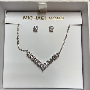 Michael Kors Necklace and Earring studs